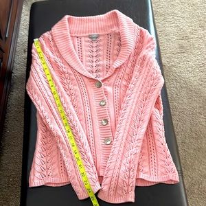 J Jill Sweater - button down with shawl neck